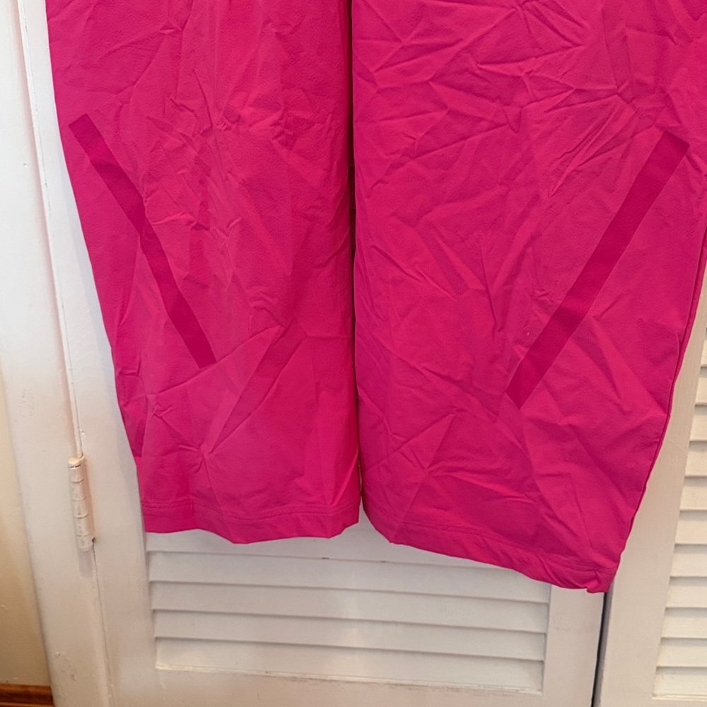 NWT adidas Bold fuchsia Women's Track Suit barrel legs pants  size S - Picture 9 of 14